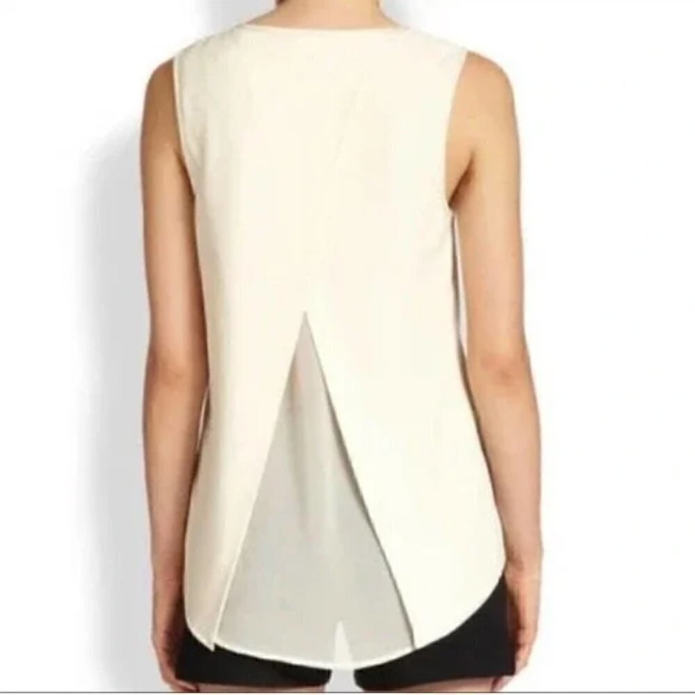 Rag & Bone New York almond harper sheer back tank size S